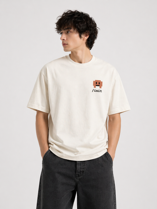 /init Offwhite Unisex Oversized T-Shirt