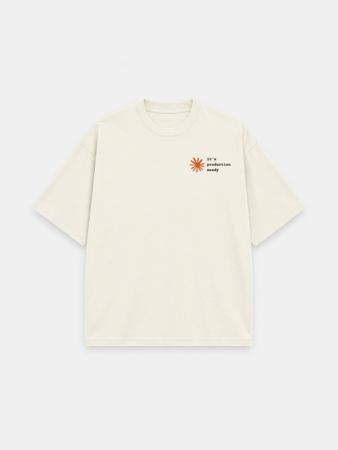 Production Ready Offwhite Unisex Oversized T-shirt