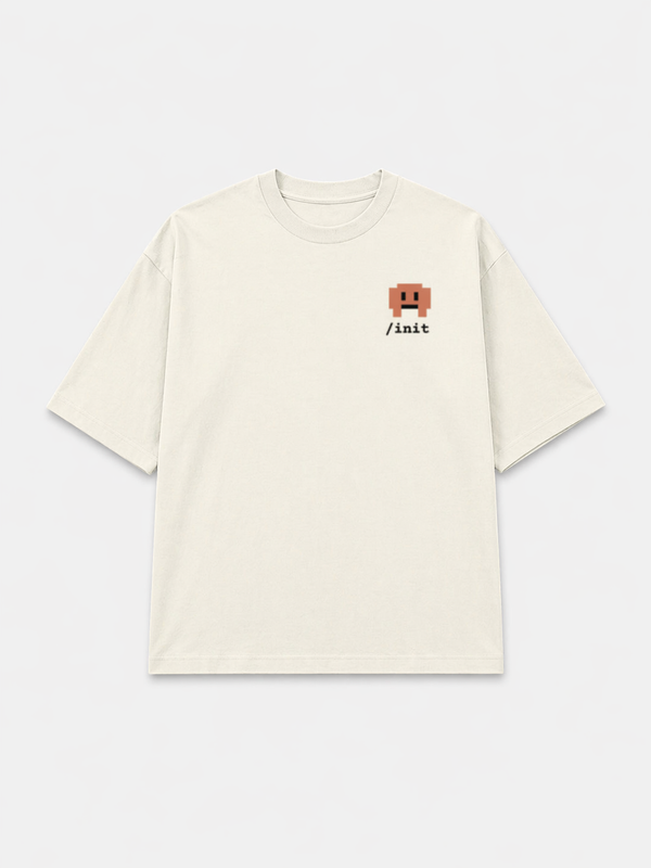 /init Offwhite Unisex Oversized T-Shirt