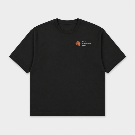Production Ready Black Oversized T-Shirt